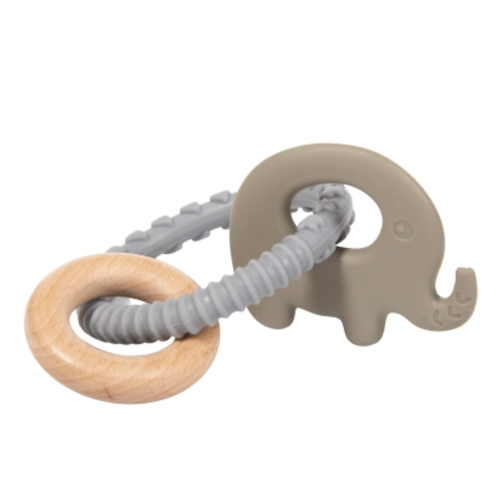 BoJungle B- Rattle Rings Elephant Blue