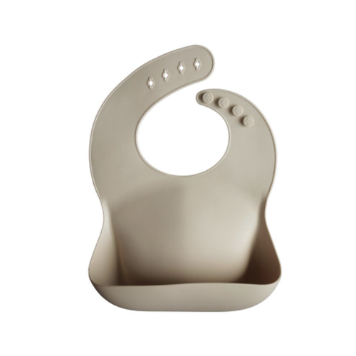 Mushie Silicone bib shifting sand