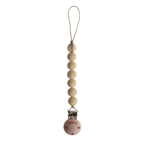 Mushie MUSHIE - SPEENKETTING HALO - MUTED YELLOW