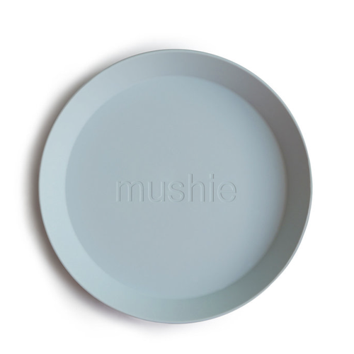 Mushie MUSHIE - PLATES ROUND - POWDER BLUE (2)