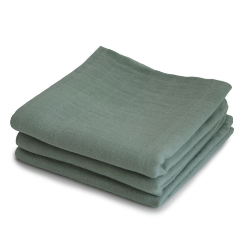 Mushie MUSHIE - MUSLIN CLOTH 3 PACK - ROMAN GREEN Mushie MUSHIE - MUSLIN CLOTH 3 PACK - ROMAN GREEN