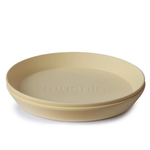 Mushie MUSHIE - PLATES ROUND - PALE DAFFODIL (2)