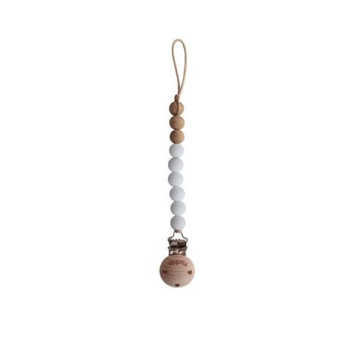 Mushie MUSHIE - SPEENKETTING EVA - WHITE