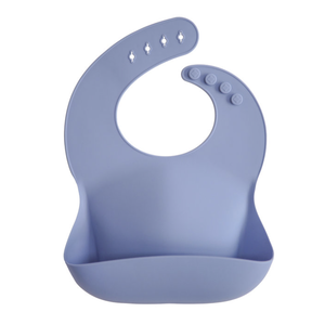 Mushie Mushie - Silicone bib powder blue