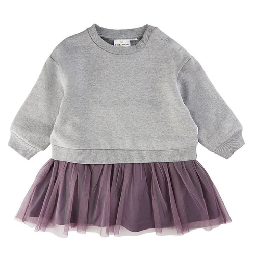 THE NEW TNSELSA sweat dress light grey melange THE NEW TNSELSA sweat dress light grey melange