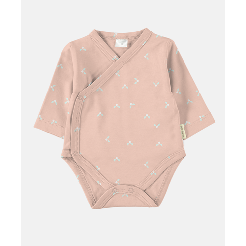 Petit Oh! Long sleeve side snap body piki rose Petit Oh! Long sleeve side snap body piki rose