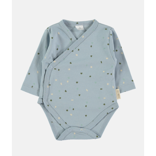 Petit Oh! LS side-snap body sand blue Petit Oh! LS side-snap body sand blue