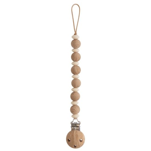 Mushie MUSHIE - SPEENKETTING LUNA - FAUX WOOD