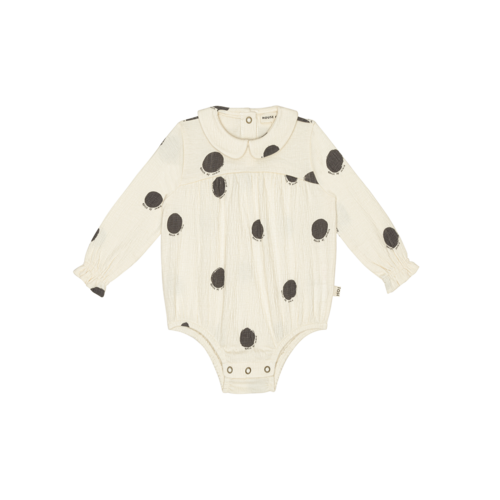 House of Jamie Girls rompersuit (ls) granite dots House of Jamie Girls rompersuit (ls) granite dots