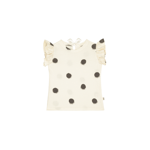 House of Jamie Ruffled tee Granite Dots House of Jamie Ruffled tee Granite Dots