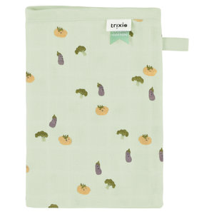 Trixie Muslin washcloths 3-pack mix - friendly vegetables