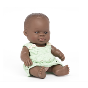Miniland Babypop Afrikaans meisje 21 cm