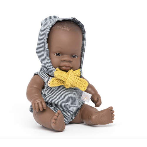 Miniland BABYPOP AFRIKAANSE JONGEN 21CM Miniland BABYPOP AFRIKAANSE JONGEN 21CM