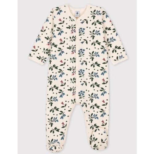 Petit Bateau SLAAPPAKJE MET BLOEMEN VOOR BABY'S IN MOLTON Petit Bateau SLAAPPAKJE MET BLOEMEN VOOR BABY'S IN MOLTON