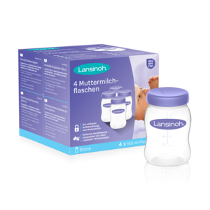 Lansinoh Bewaarflesjes voor moedermelk 4*160ml