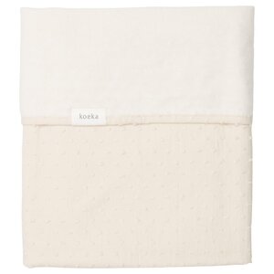 Koeka wiegdeken cotton fleece napa warm white