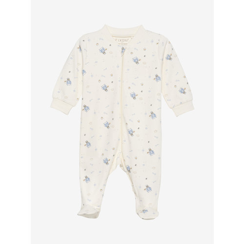 Fixoni Nightsuit W.Zipper A. Foot - Ashley Blue Fixoni Nightsuit W.Zipper A. Foot - Ashley Blue