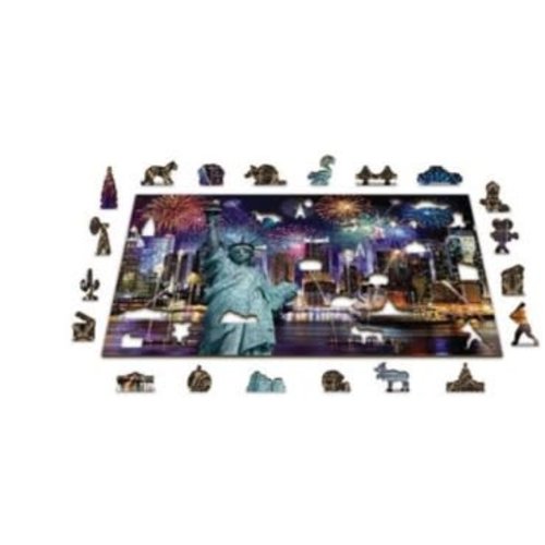 wooden city Wooden City Puzzel - New York By Night 500pcs wooden city Wooden City Puzzel - New York By Night 500pcs