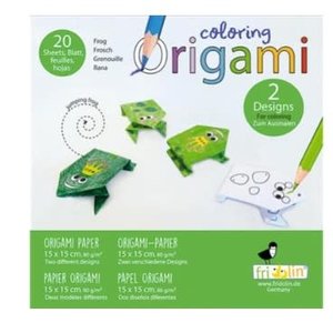 Origami Coloring Origami - Kikker