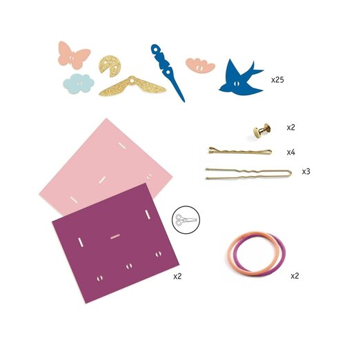 Djeco Artistic Plastic - Haaraccessoires Djeco Artistic Plastic - Haaraccessoires