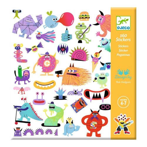 Djeco 160 stickers monsters