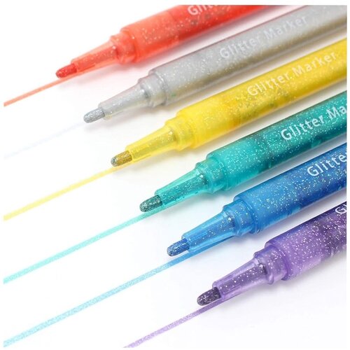 Djeco 6 glitterstiften