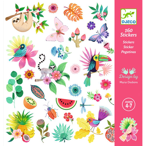 Djeco 160 stickers Paradijs Djeco 160 stickers Paradijs