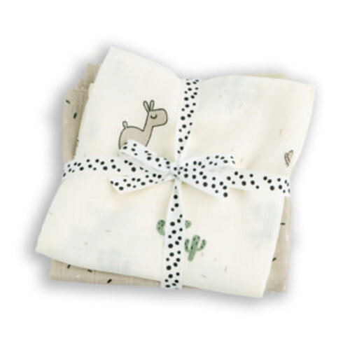 Done By Deer Cswaddle 2-pack -  lalee - sand