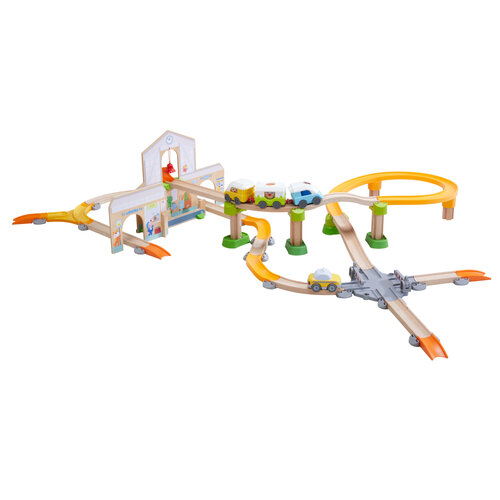 HABA Kullerbü knikkerbaan station van Haba