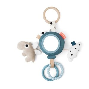 Done By Deer to go activity mirror - happy clouds - blue