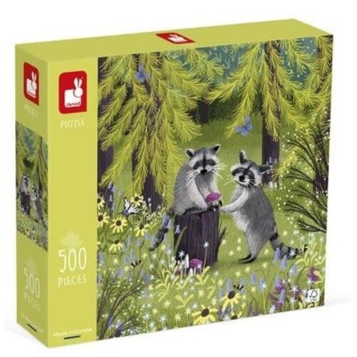 Janod Puzzel 'wasberen' van Janod 500 st Janod Puzzel 'wasberen' van Janod 500 st