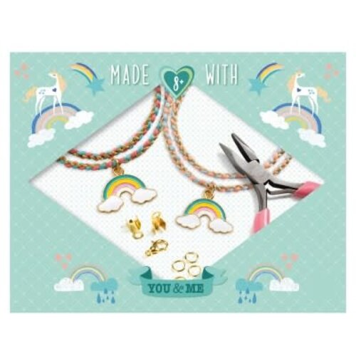 Djeco You&Me - Armbandjes maken 'Kumihimo regenboog' (+8j)