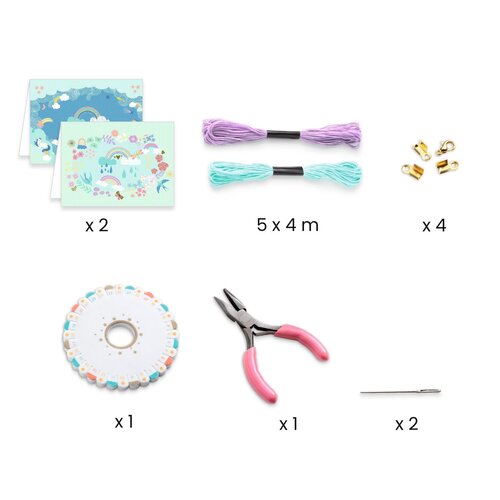 Djeco You&Me - Armbandjes maken 'Kumihimo regenboog' (+8j)