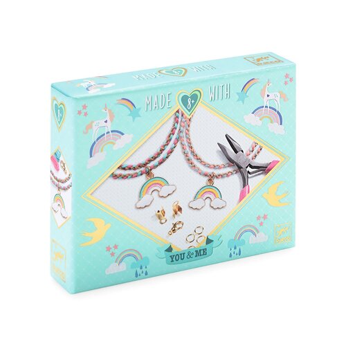 Djeco You&Me - Armbandjes maken 'Kumihimo regenboog' (+8j)
