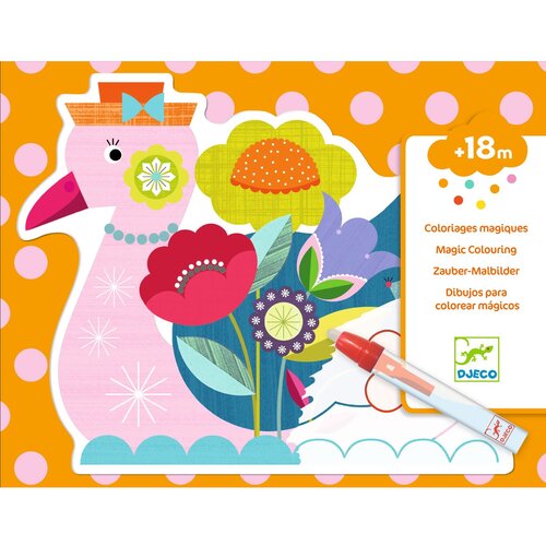 Djeco Waterkleurboek - Magisch kleuren 'Animalo-Len' (+18m)