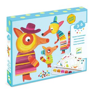 Djeco Knutseldoos - Schilderen 'De Vossenfamilie' (3-6j)