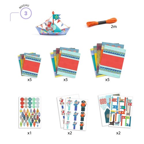 Djeco Knutselpakket - Origami 'bootjes' (7-12j)