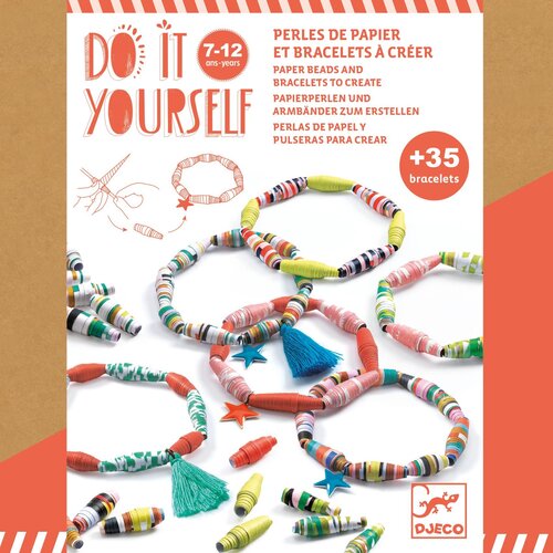 Djeco DIY - Armbandjes van papier 'knal en pittig' (7-12j)