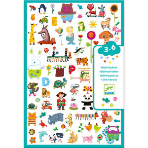 Djeco 1000 stickers voor de kleintjes (3-6j)