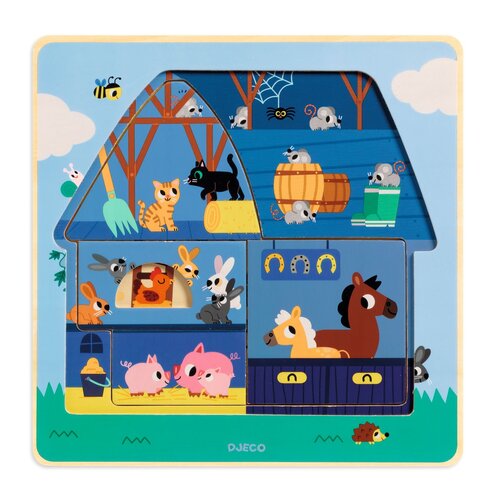Djeco Peuterpuzzel Chez Moo