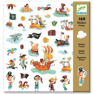 Djeco 160 stickers 'piraten'