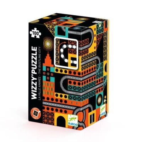 Djeco Wizzy puzzel bruisende stad 100 st Djeco Wizzy puzzel bruisende stad 100 st