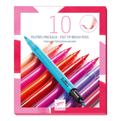 Djeco 10 penseelstiften - meisjes