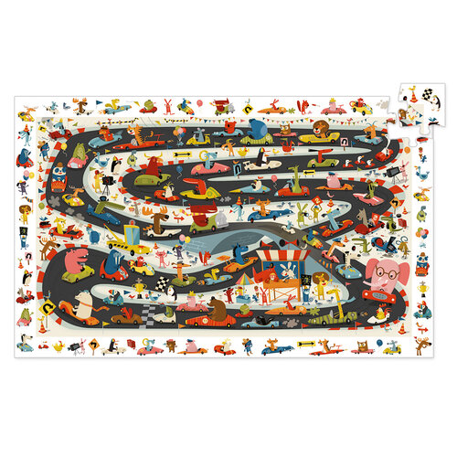 Djeco Observation Puzzel - Autorally 54st. (+4j)