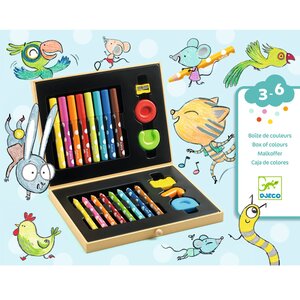 Djeco Kleuren - Tekendoos voor de kleintjes 22-delig (3-6j)