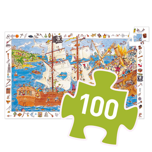 Djeco Puzzel 'Piraten' 100 st