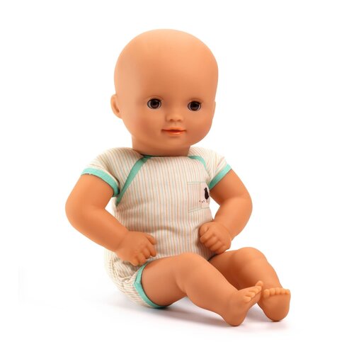 Djeco Babypop 30 cm in body groen