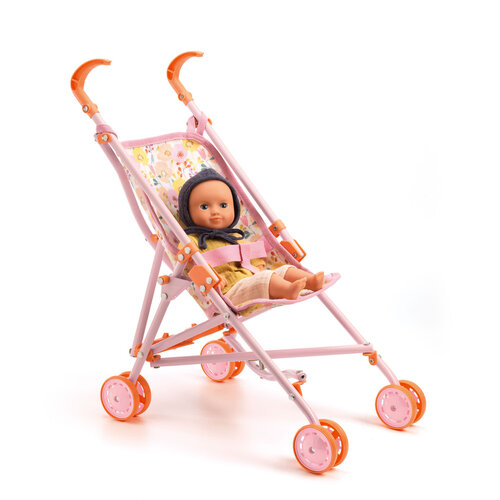 Djeco Poppenbuggy Poméa bloemen