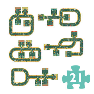 Djeco Djeco puzzel autoweg 21 st