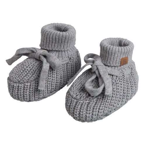 Baby's Only Slofjes teddy soul grijs 0-3m Baby's Only Slofjes teddy soul grijs 0-3m
